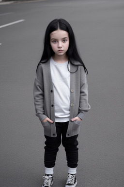 Belgian child girl with  black hair