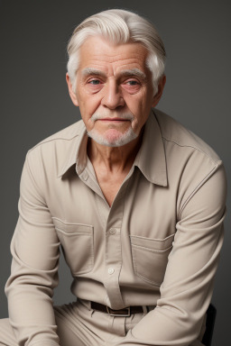 Danish elderly male with  white hair