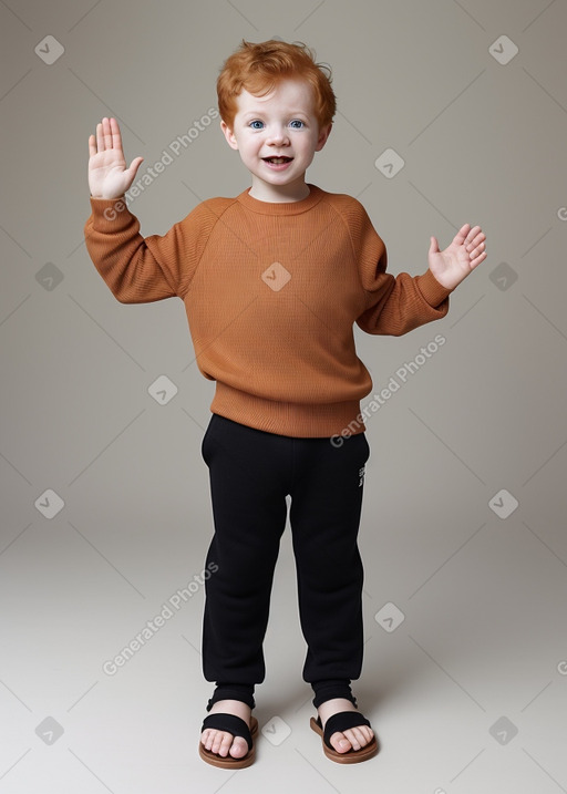 Brazilian infant boy with  ginger hair