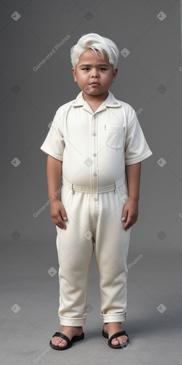 Nicaraguan child boy with  white hair