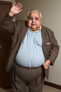 Yemeni elderly male with  brown hair