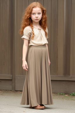 Danish child female with  ginger hair