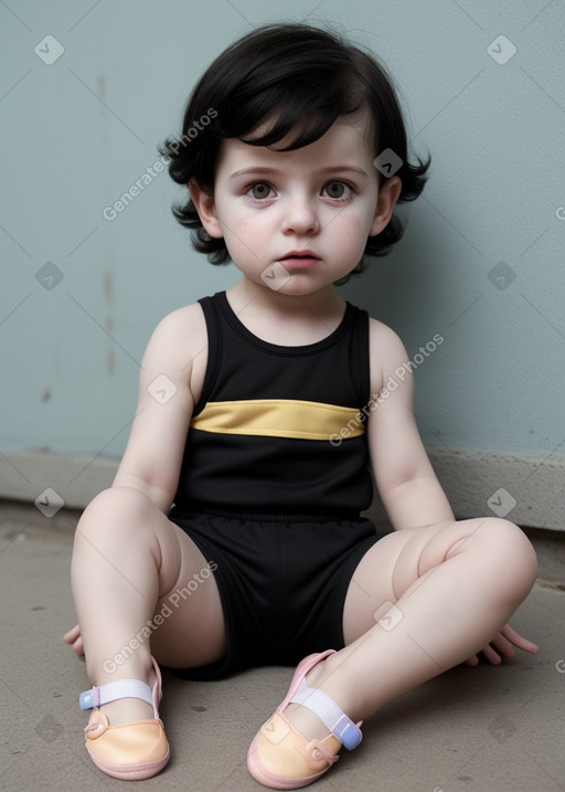 Ukrainian infant boy with  black hair