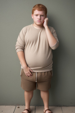 Venezuelan teenager boy with  ginger hair