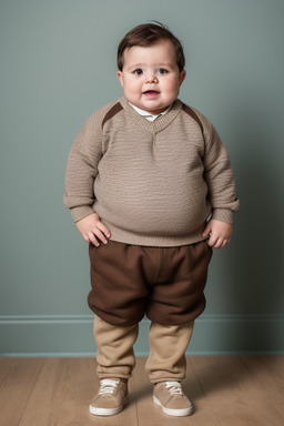 South african infant boy with  brown hair