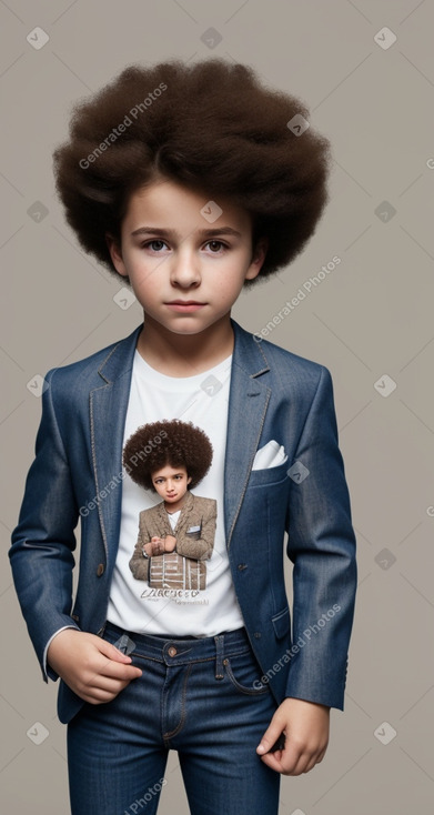 Polish child boy with  brown hair