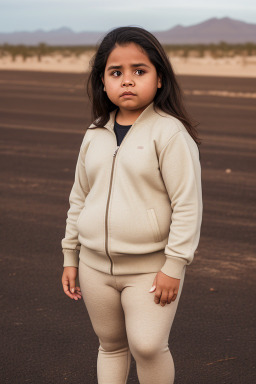 Nicaraguan child girl with  brown hair