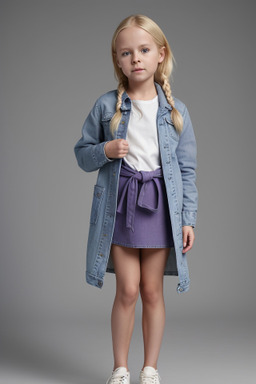 Swedish child female with  blonde hair