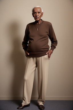 Somali elderly male with  brown hair