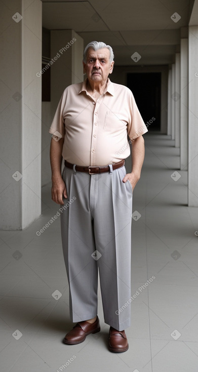 Serbian elderly male with  gray hair