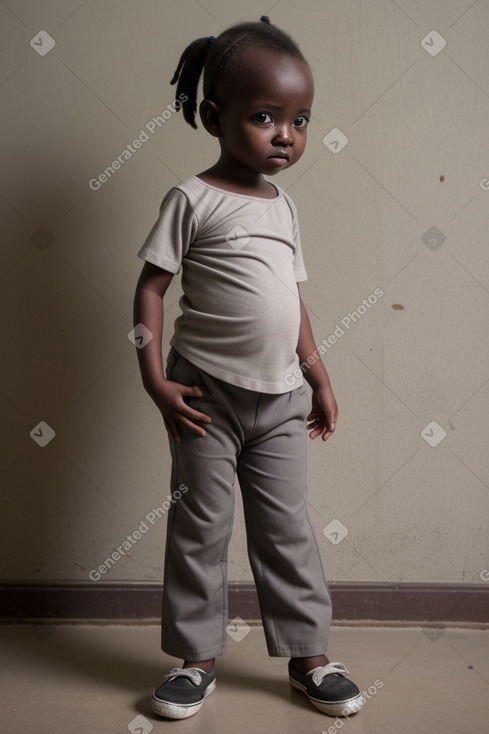 Tanzanian infant girl with  gray hair