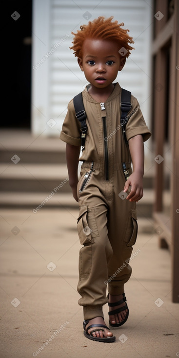 Ghanaian infant boy with  ginger hair