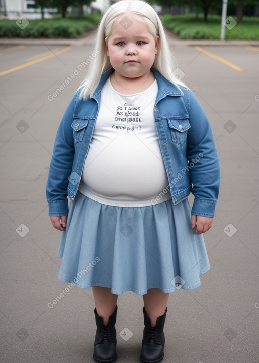 Dutch child girl with  white hair