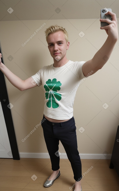 Irish adult male with  blonde hair