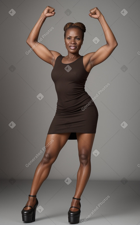 Togolese middle-aged female with  brown hair