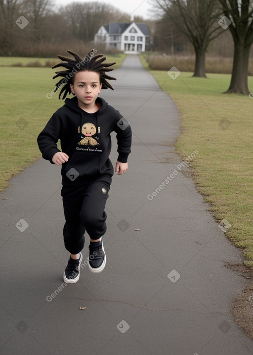 Belgian child boy with  black hair