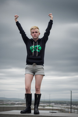 Irish adult non-binary with  blonde hair