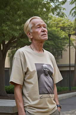 African elderly male with  blonde hair