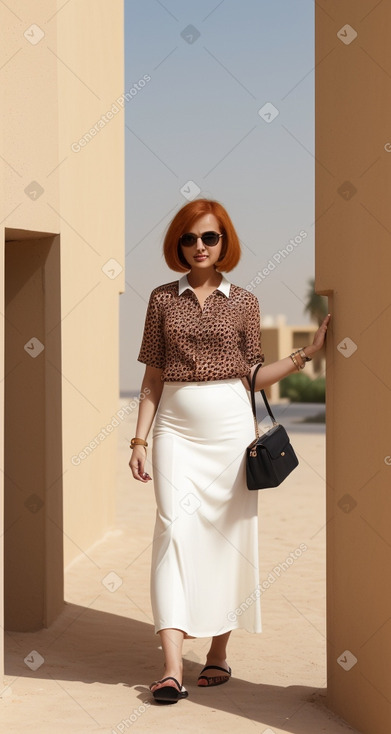 Emirati adult female with  ginger hair