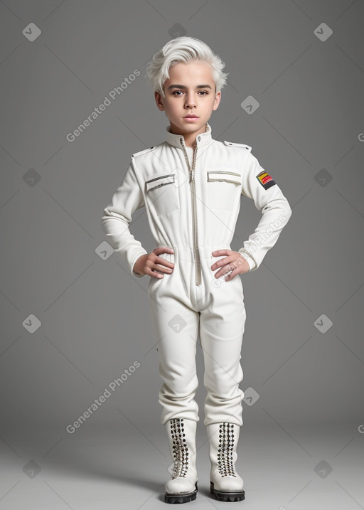 Jordanian child boy with  white hair