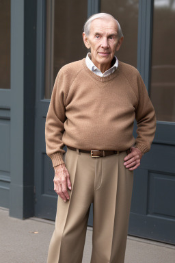 Dutch elderly male with  brown hair