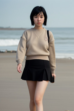 Japanese young adult female with  black hair