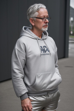 Norwegian middle-aged non-binary with  gray hair