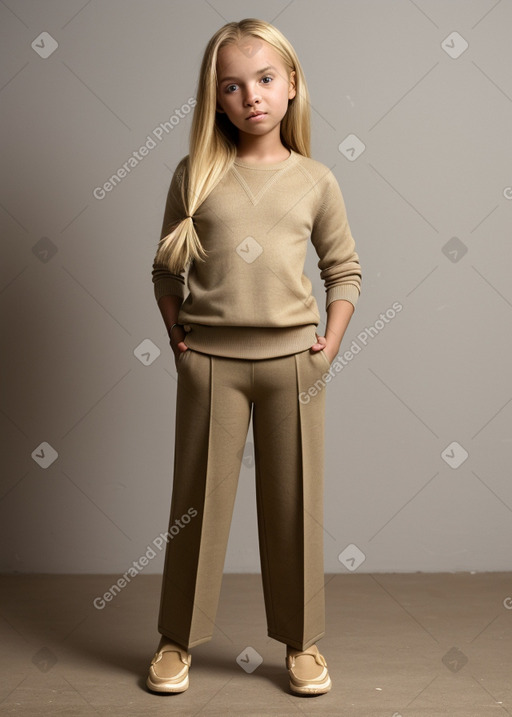 Zimbabwean child girl with  blonde hair