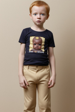 Togolese infant boy with  ginger hair