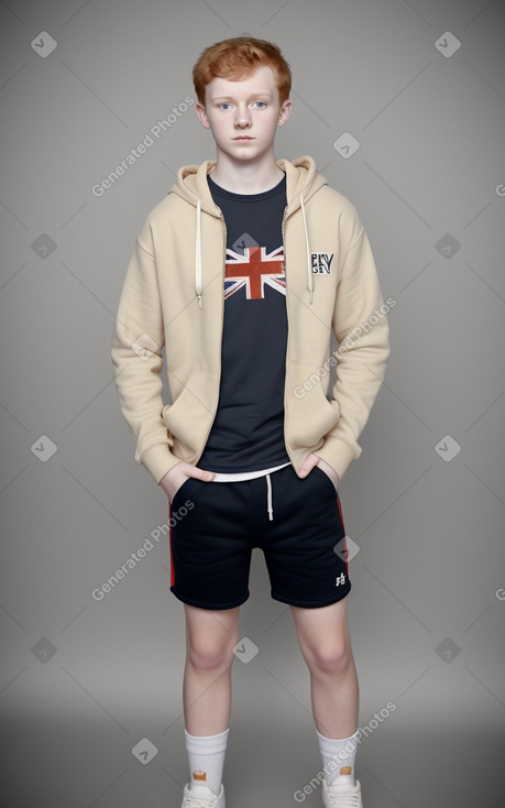 British teenager boy with  ginger hair