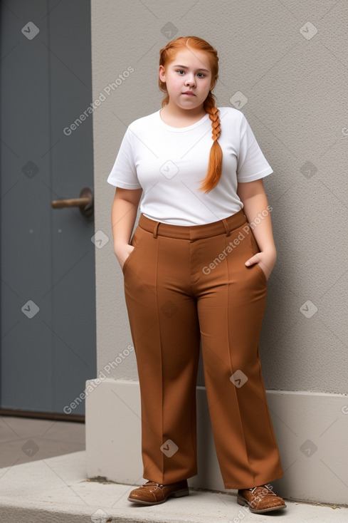 Mexican teenager boy with  ginger hair