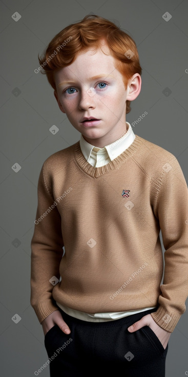 African child boy with  ginger hair