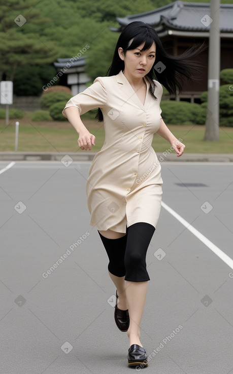 Japanese adult female with  black hair