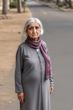 Azerbaijani elderly female with  gray hair