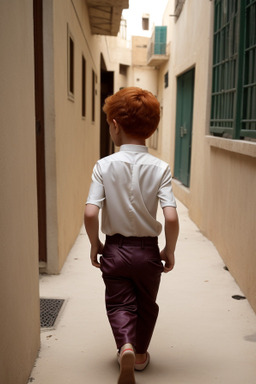 Algerian child boy with  ginger hair