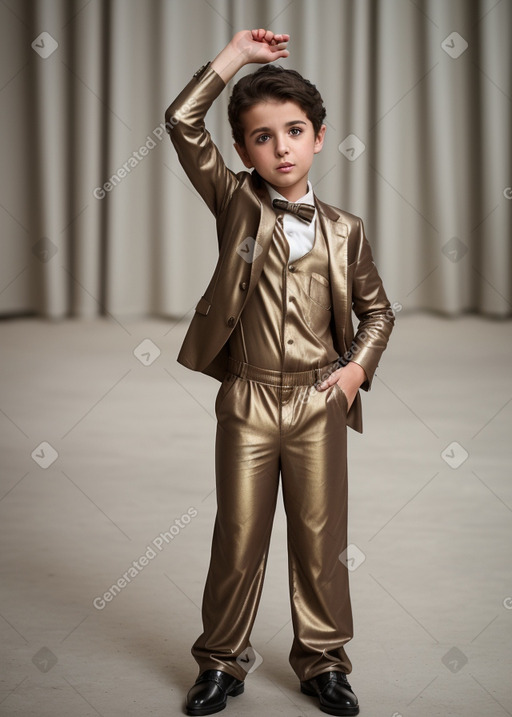 Turkish child boy with  brown hair