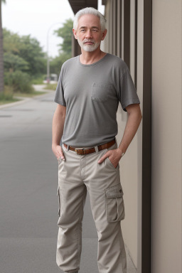 Adult male with  gray hair