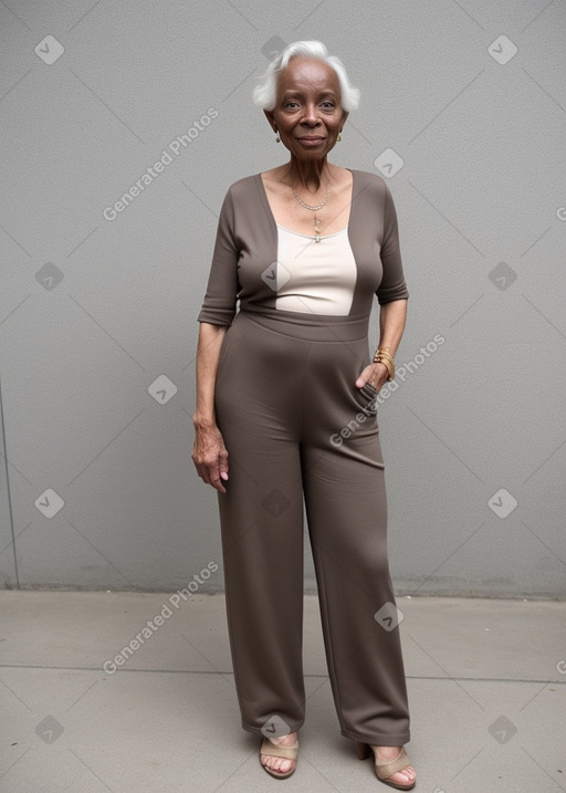 Elderly non-binary with  brown hair