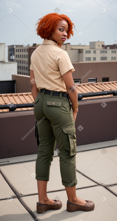 Nigerian adult non-binary with  ginger hair