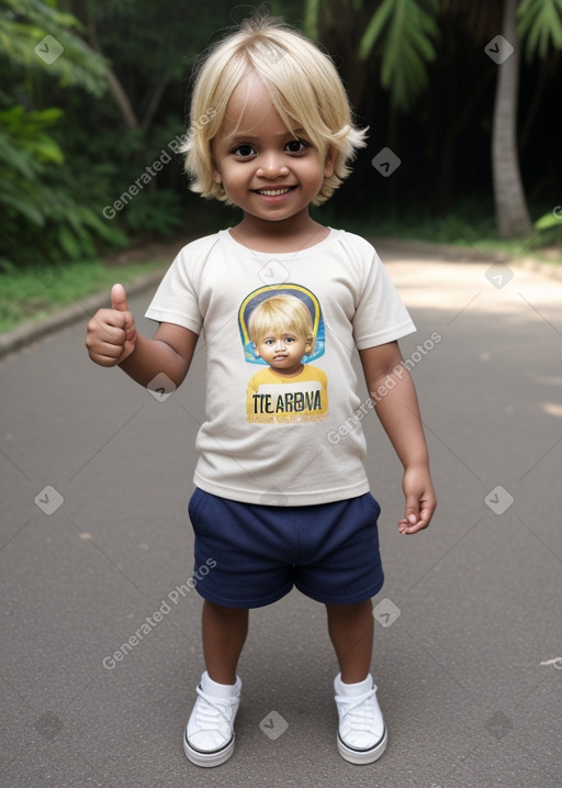 Sri lankan infant boy with  blonde hair