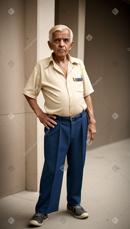 Yemeni elderly male with  blonde hair