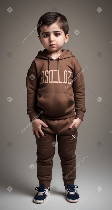 Azerbaijani infant boy with  brown hair