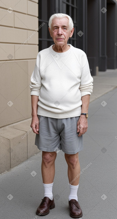 French elderly male with  white hair