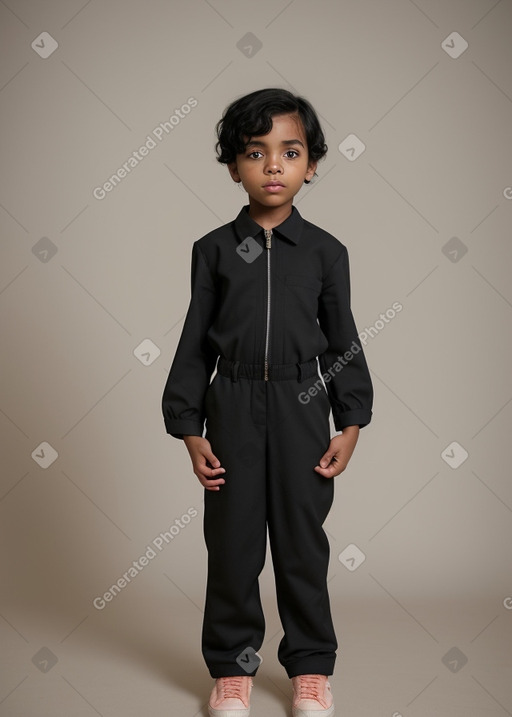 Child boy with  black hair