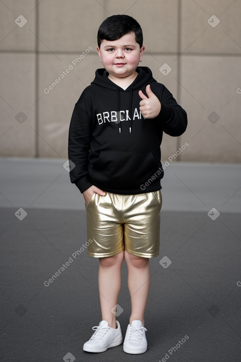 Serbian child boy with  black hair