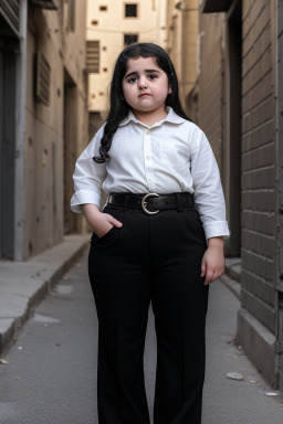 Syrian infant girl with  black hair