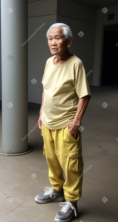 Filipino elderly male with  gray hair