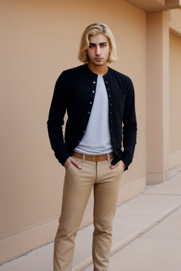 Jordanian adult male with  blonde hair