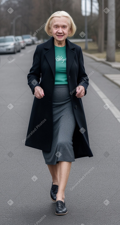 Slovak elderly female with  blonde hair