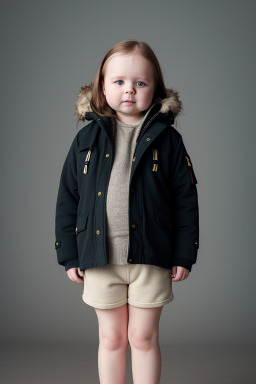 Estonian infant girl with  brown hair